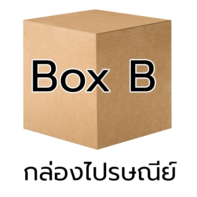 P002 - กล่อง น้ำตาล - B (10 ชิ้น)